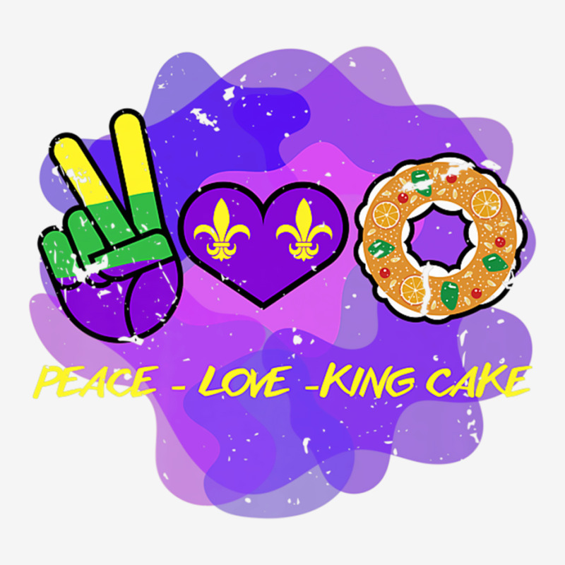 Peace Love King Cake Funny Mardi Gras Party Carnival Premium T Shirt Graphic Youth T-shirt | Artistshot