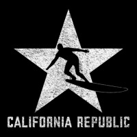 California Republic -- Surfer Dude (white Grunge) Women's V-neck T-shirt | Artistshot