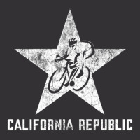 California Republic -- Road Cyclist (white Grunge) Vintage Hoodie | Artistshot