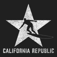 California Republic -- Surfer Dude (white Grunge) Ladies Polo Shirt | Artistshot