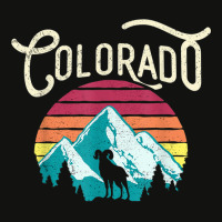 Retro Colorado Co Mountains Wildlife Bighorn Sheep Scorecard Crop Tee | Artistshot