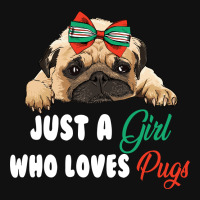 Just A Girl Who Loves Pugs For Dark Throw Pillow | Artistshot