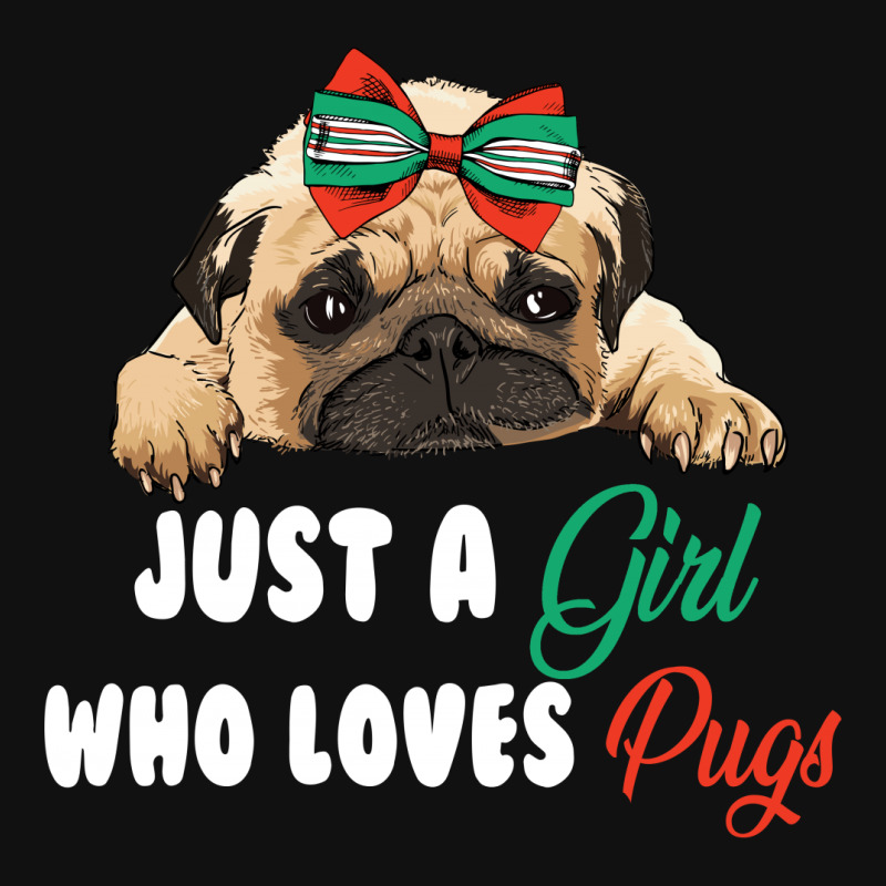 Just A Girl Who Loves Pugs For Dark Pin-back Button | Artistshot