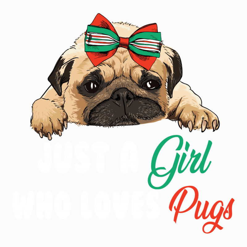 Just A Girl Who Loves Pugs For Dark Coffee Mug | Artistshot