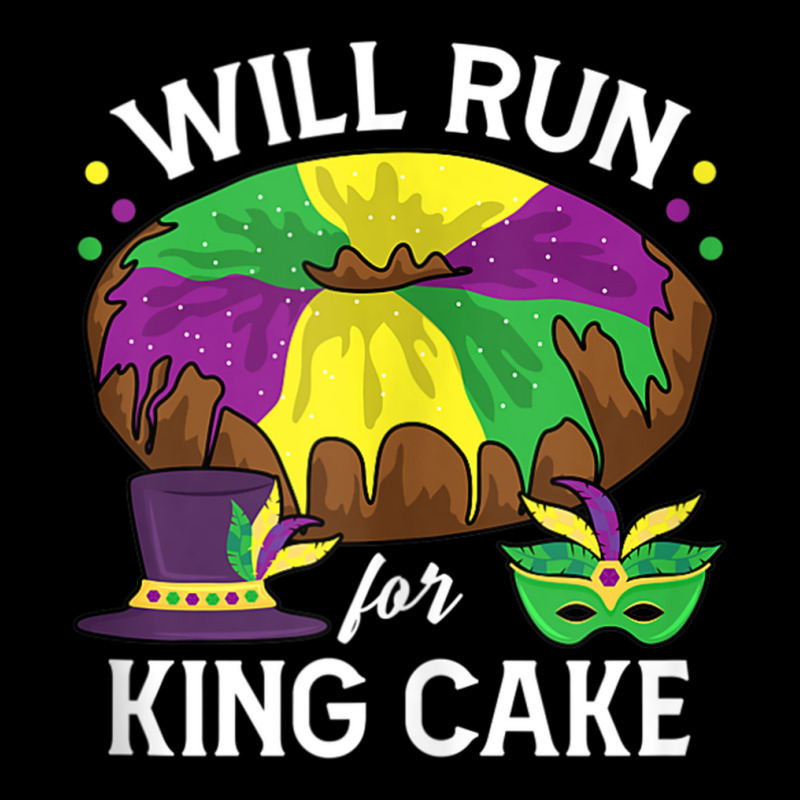 Will Run For King Cake Beads Mardi Gras Y'all Parade Party Tank Top Zipper Hoodie | Artistshot