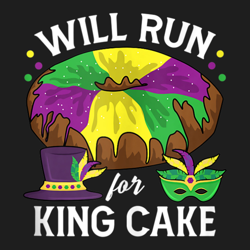 Will Run For King Cake Beads Mardi Gras Y'all Parade Party Tank Top Classic T-shirt | Artistshot