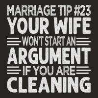 Marriage Tip 23 Your Wife Won't Start An Argument Long Sleeve T Shirt Ladies Fitted T-shirt | Artistshot