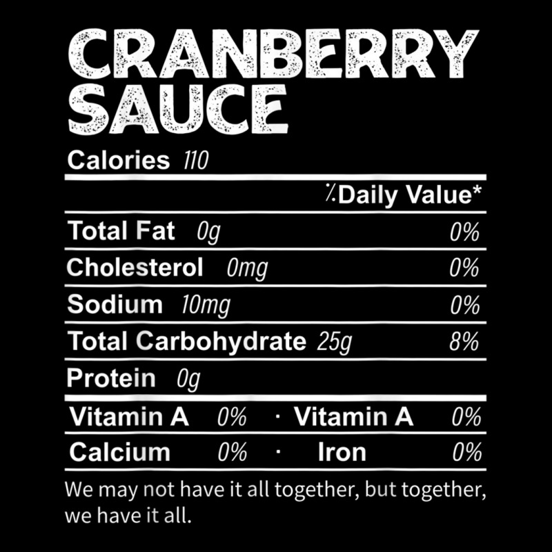 Funny Cranberry Sauce Nutrition Facts Thanksgiving Food Zipper Hoodie | Artistshot