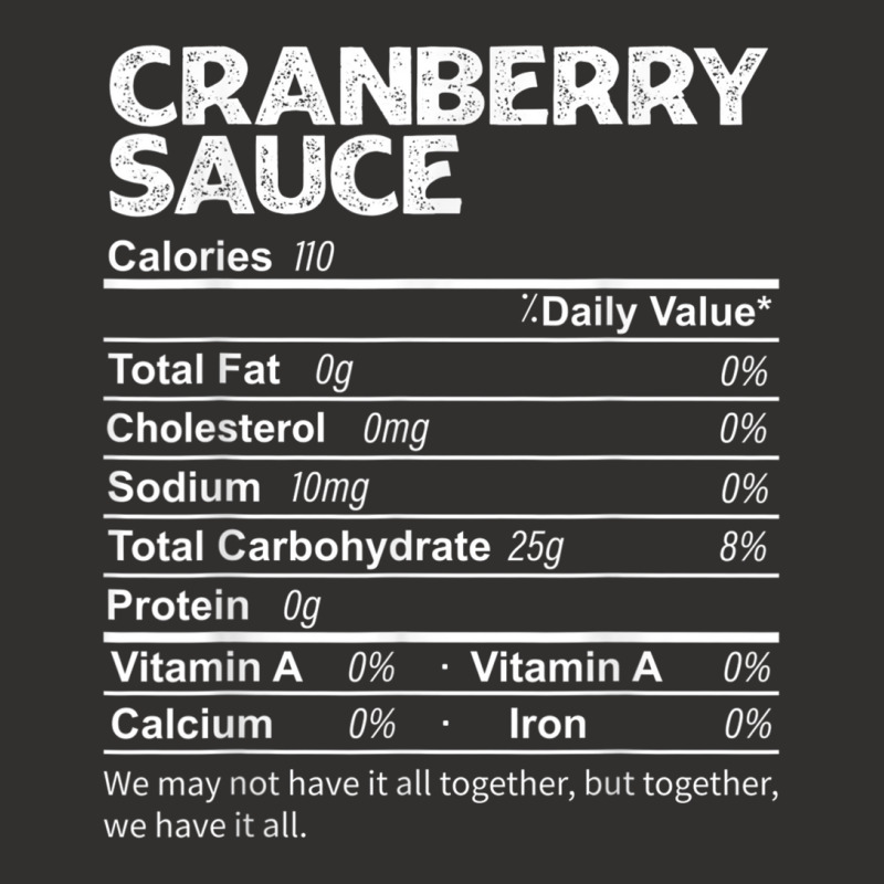 Funny Cranberry Sauce Nutrition Facts Thanksgiving Food Champion Hoodie | Artistshot