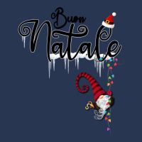 Buon Natale   Merry Christmas With A Scandinavian Gnome Long Sleeve T Ladies Denim Jacket | Artistshot