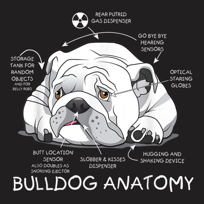 Funny Cute English Bulldog Anatomy Dog Biology Gift T-shirt | Artistshot