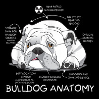 Funny Cute English Bulldog Anatomy Dog Biology Gift Zipper Hoodie | Artistshot