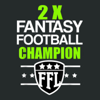 Two Time Fantasy Football Champion T Women's Triblend Scoop T-shirt | Artistshot