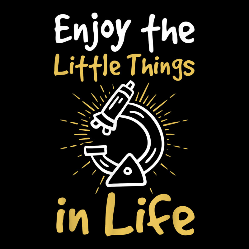 Enjoy The Little Things In Life Biology Biologist Microscope T Shirt Adjustable Cap | Artistshot