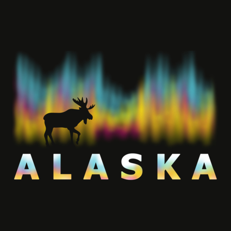 Alaska Reindeer Design With Polar Lights And Moose Pullover Hoodie Scorecard Crop Tee by MaricelyOrtiz | Artistshot