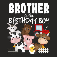 Farm Animals Barnyard Farm House Brother Of The Birthday Boy Ladies Fitted T-shirt | Artistshot