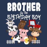 Farm Animals Barnyard Farm House Brother Of The Birthday Boy Ladies Denim Jacket | Artistshot