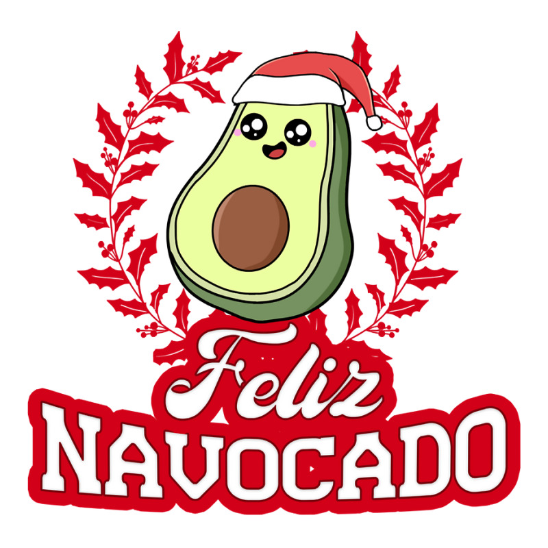 Feliz Navocado Navidad Avocado Santa Hat Merry Christmas Pullover Hood Long Sleeve Baby Bodysuit | Artistshot