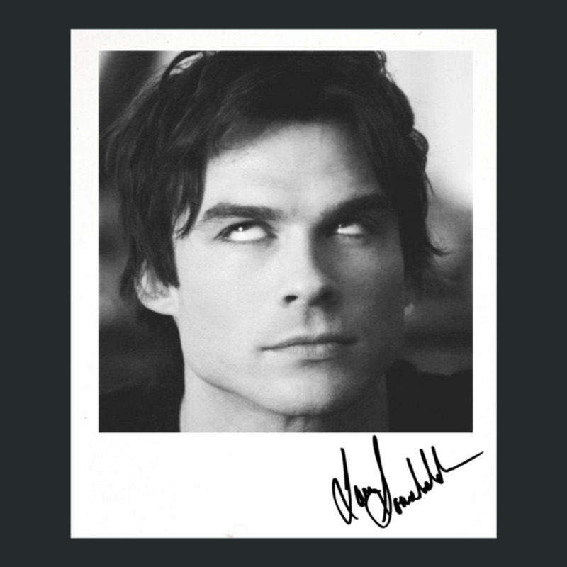 Ian Somerhalder Polaroid Women's Triblend Scoop T-shirt by cm-arts | Artistshot