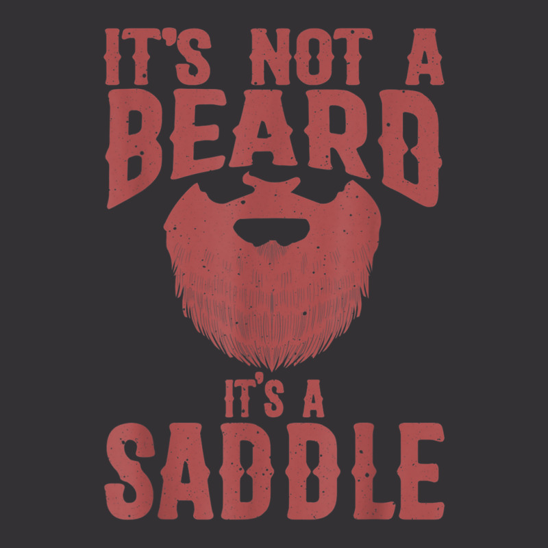 Funny It's Not A Beard It's A Saddle Gift Beard Lover Vintage Short | Artistshot