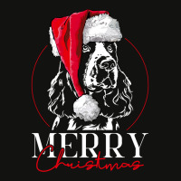 Funny Santa English Springer Spaniel Merry Christmas Dog Mom Sweatshir Scorecard Crop Tee | Artistshot