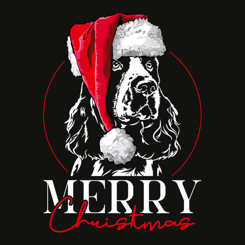 Funny Santa English Springer Spaniel Merry Christmas Dog Mom Sweatshir Scorecard Crop Tee by men.adam | Artistshot