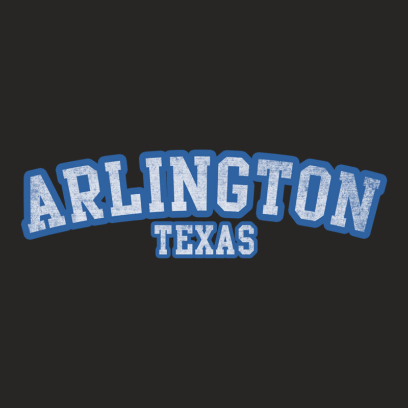 Arlington Texas Athletic Text Sport Style Pullover Hoodie Ladies Fitted T-Shirt by MaricelyOrtiz | Artistshot