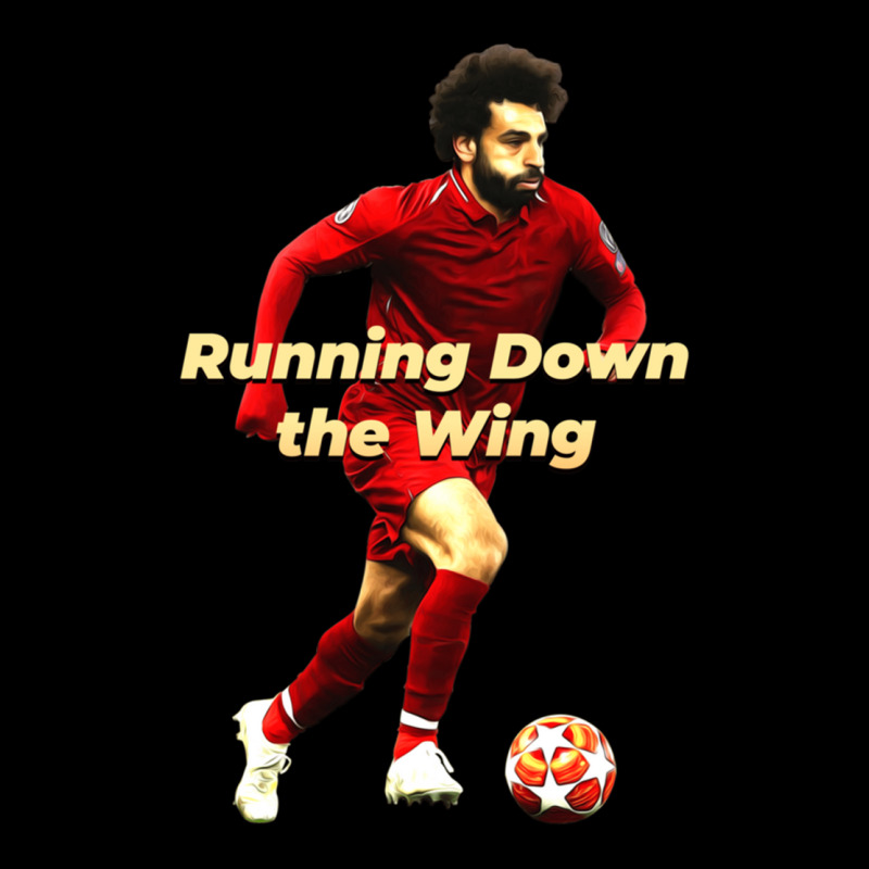 Mo Salah Running Down The Wing Classic Men's 3/4 Sleeve Pajama Set | Artistshot