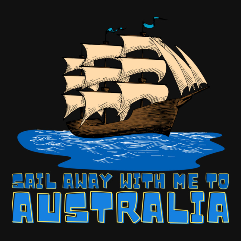 Sail Away With Me To Australia Motorcycle License Plate | Artistshot