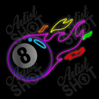 Colorful Neon Lights Eight Ball Billiards Pool Mm Men's 3/4 Sleeve Pajama Set | Artistshot