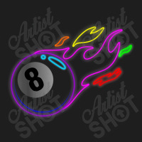 Colorful Neon Lights Eight Ball Billiards Pool Mm Classic T-shirt | Artistshot