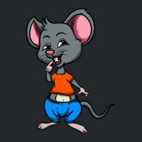 Cute Anthropomorphic Human-like Cartoon Character Mouse In Clothes Crewneck Sweatshirt | Artistshot