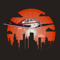 City Sightseeing Flight  Beech Bonanza Vtail Airplane Design Tank Top | Artistshot