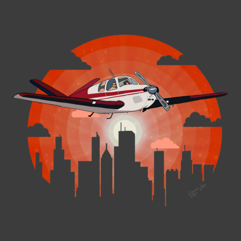 City Sightseeing Flight  Beech Bonanza Vtail Airplane Design Men's Polo Shirt | Artistshot