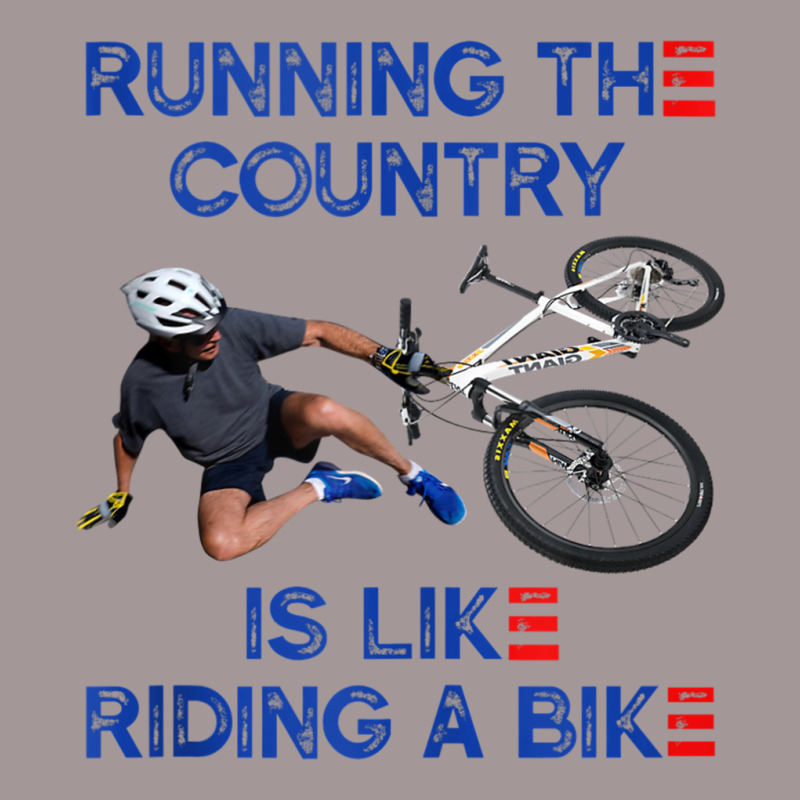 Running The Country Is Like Riding A Bike   Biden Falls Off Tank Top Vintage Short | Artistshot