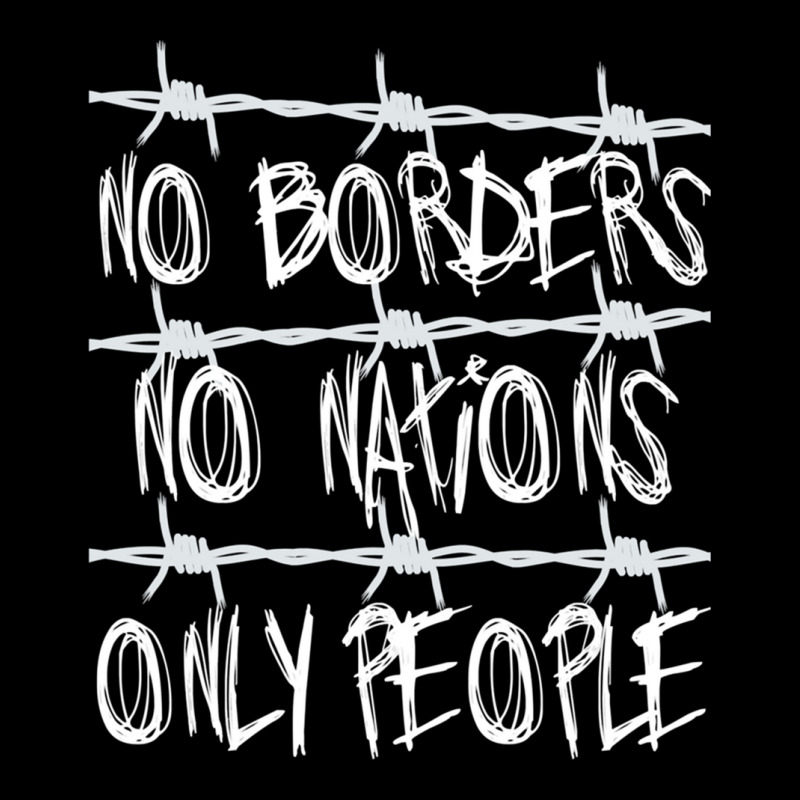 No Borders No Nations Only People  Abolish Ice, Close The Camps Zipper Hoodie by cm-arts | Artistshot