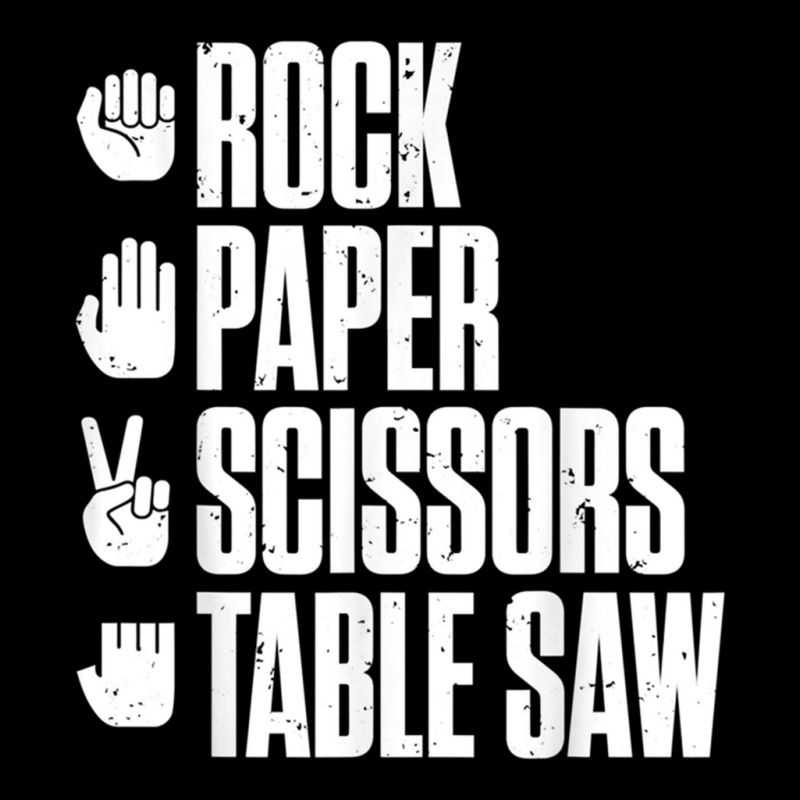 Rock Paper Scissors Table Saw Funny Carpenter V-neck Tee | Artistshot