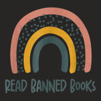 Read Banned Books Book Lover Funny Librarian Rainbow T Shirt Ladies Fitted T-shirt | Artistshot