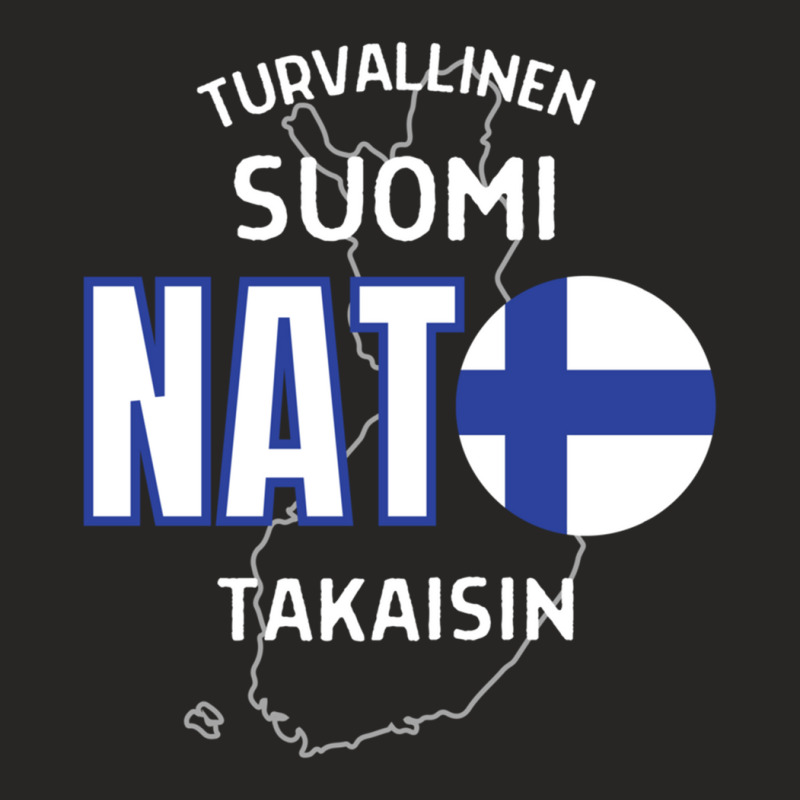 Nato Makes Finland Safe Again Ladies Fitted T-Shirt by cm-arts | Artistshot