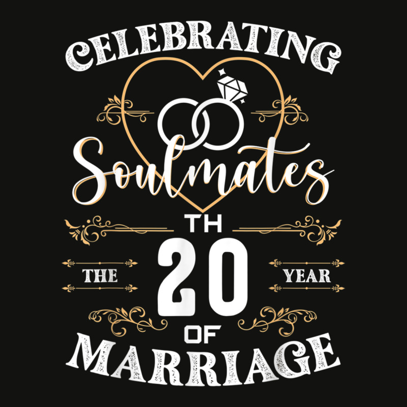 Celebrating Soulmates The 20th Year Of Marriage Anniversary Scorecard Crop Tee by LucianaFoster | Artistshot