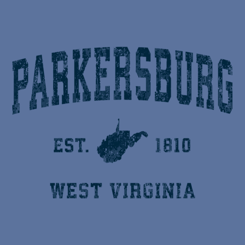 Parkersburg West Virginia Wv Vintage Sports Navy Print Sweatshirt Lightweight Hoodie by cm-arts | Artistshot