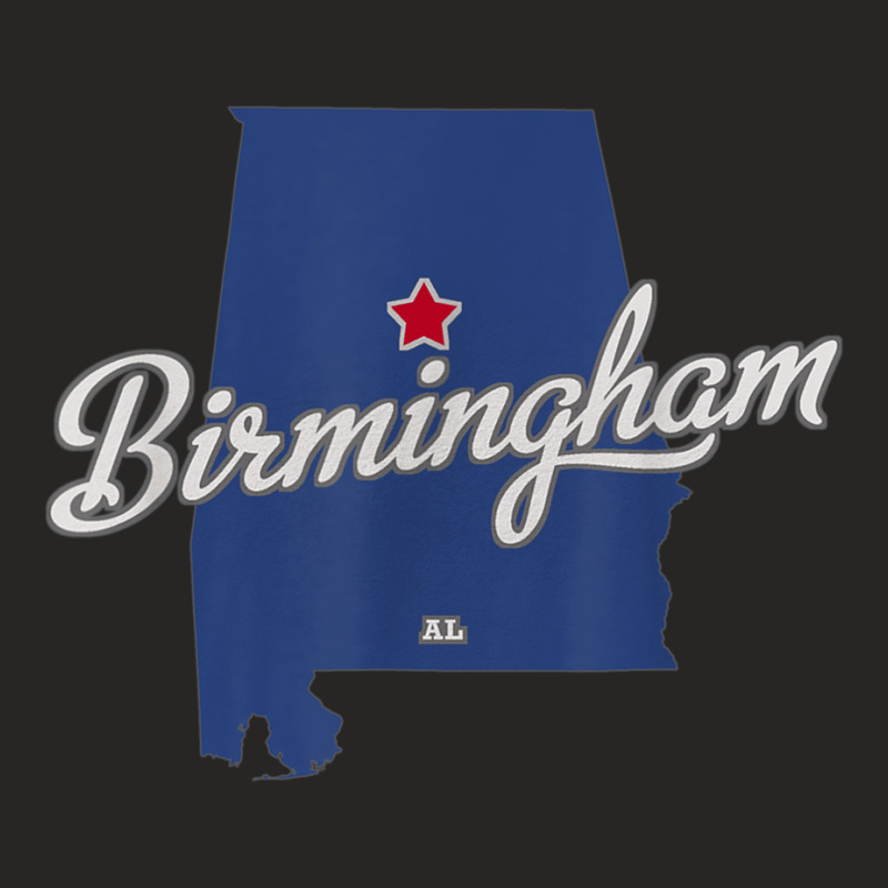 Birmingham Alabama Al Map Ladies Fitted T-Shirt by ZaraGross | Artistshot