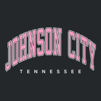 Johnson City Tennessee Tn Varsity Style Pink Text Premium T Shirt Crewneck Sweatshirt | Artistshot