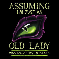 Assuming I'm Just An Old Lady Was Your First Mistake Dragon Cropped Hoodie | Artistshot