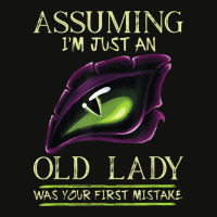 Assuming I'm Just An Old Lady Was Your First Mistake Dragon Scorecard Crop Tee | Artistshot