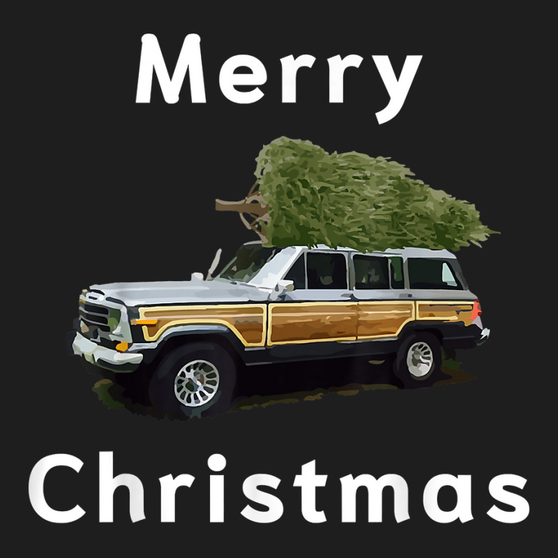 Merry Christmas Tree On A Truck Vintage Surf Wagon T Shirt Classic T-shirt by cm-arts | Artistshot