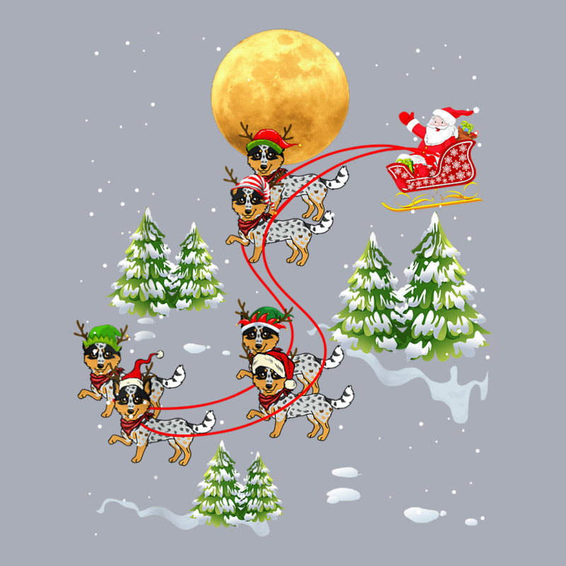 Australian Cattle Dog Reindeer Christmas Riding Santa Tank Dress by JusticePeck | Artistshot