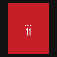 Mohammed Salah Liverpool 202122 Home Kit Graphic Metal Print Square | Artistshot