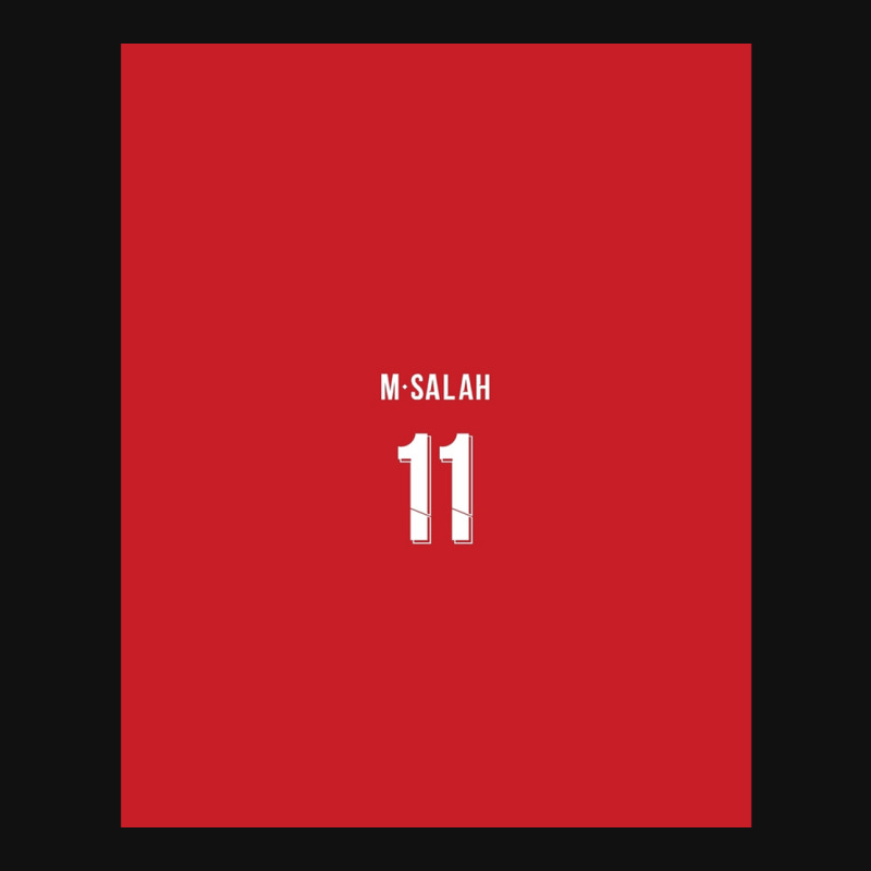 Mohammed Salah Liverpool 202122 Home Kit Graphic Metal Print Square | Artistshot