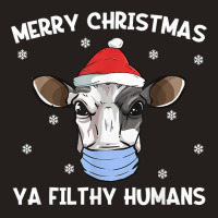 Merry Christmas Milk Cow Face Mask  Dairy Cow Santa T Shirt Tank Top | Artistshot